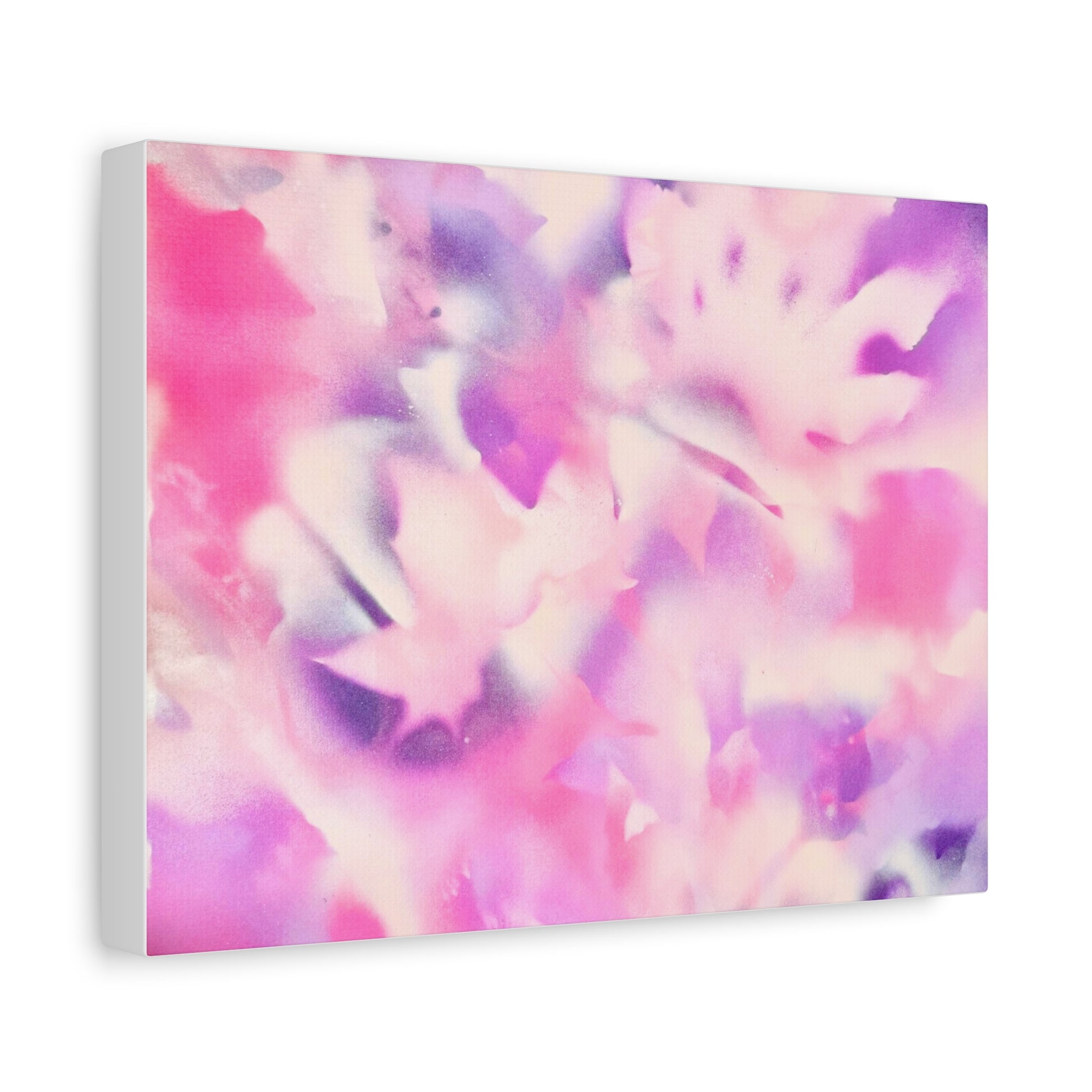 Heavenly Botanical pink sand purple pray paint print canvas by Valentina Theodora