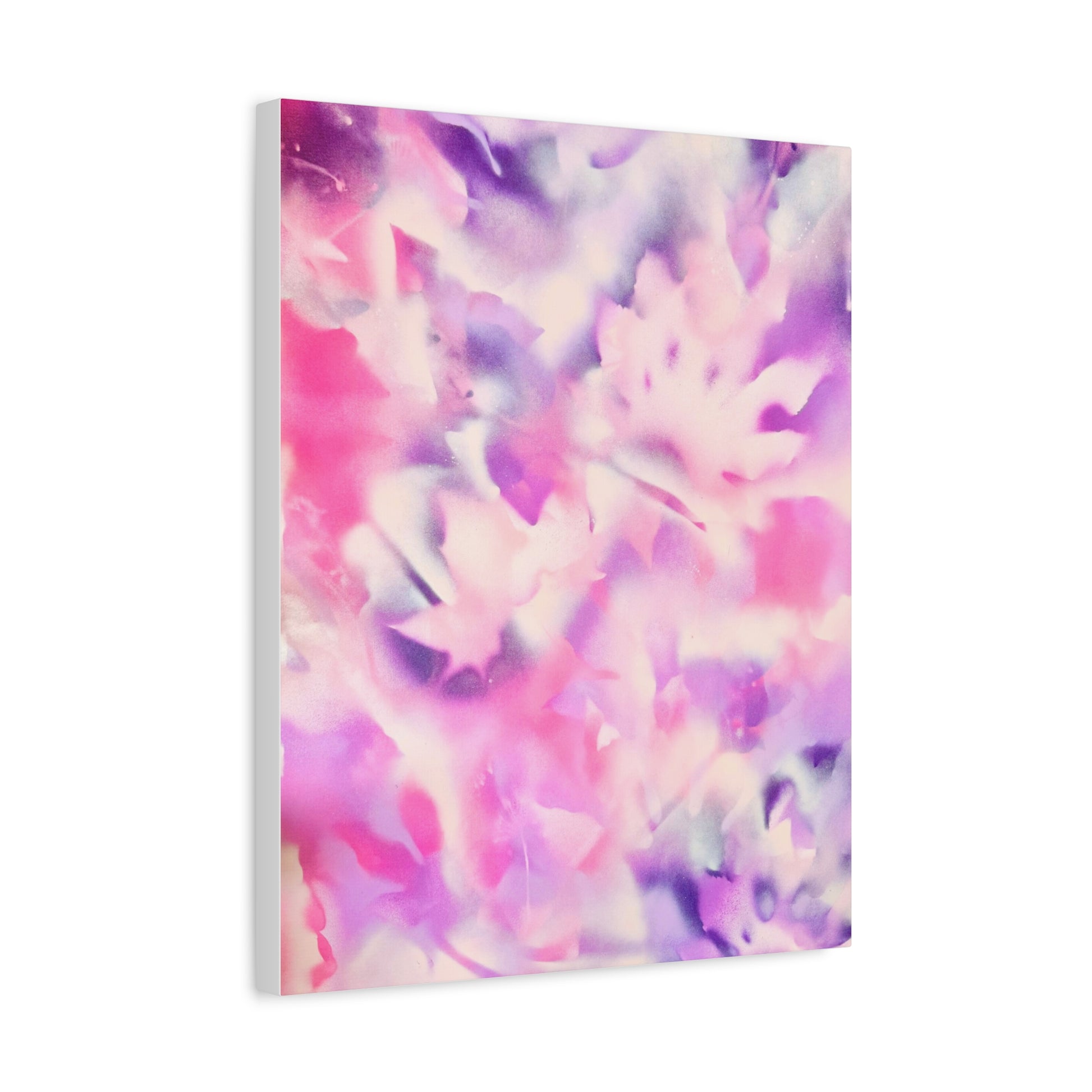 Heavenly Botanical pink sand purple pray paint print canvas by Valentina Theodora