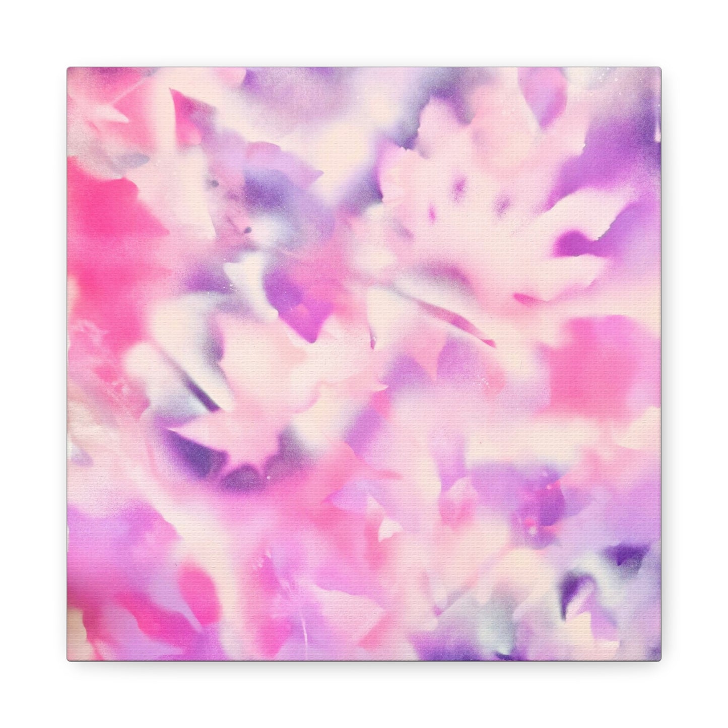 Heavenly Botanical pink sand purple pray paint print canvas by Valentina Theodora