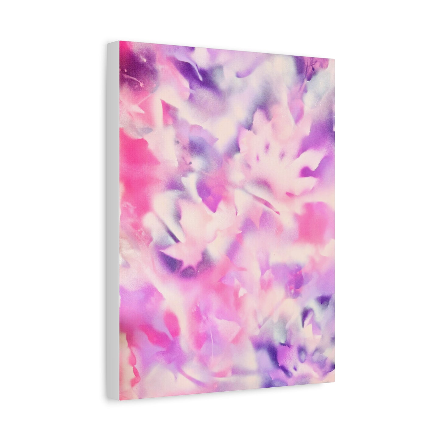 Heavenly Botanical pink sand purple pray paint print canvas by Valentina Theodora
