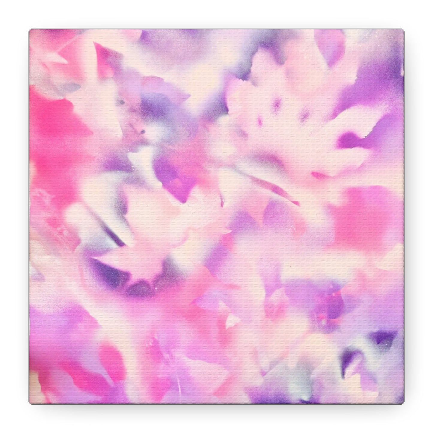 Heavenly Botanical pink sand purple pray paint print canvas by Valentina Theodora