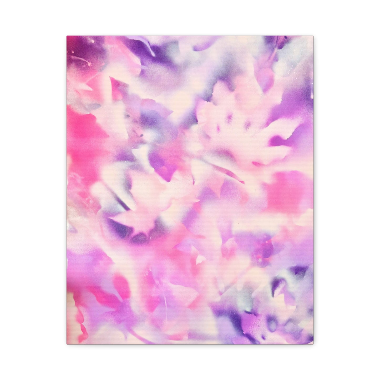 Heavenly Botanical pink sand purple pray paint print canvas by Valentina Theodora