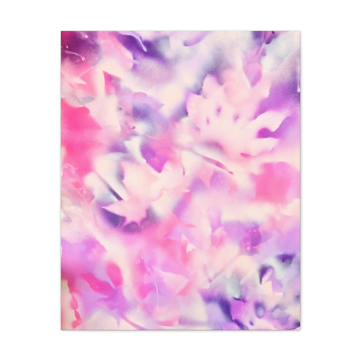 Heavenly Botanical pink sand purple pray paint print canvas by Valentina Theodora