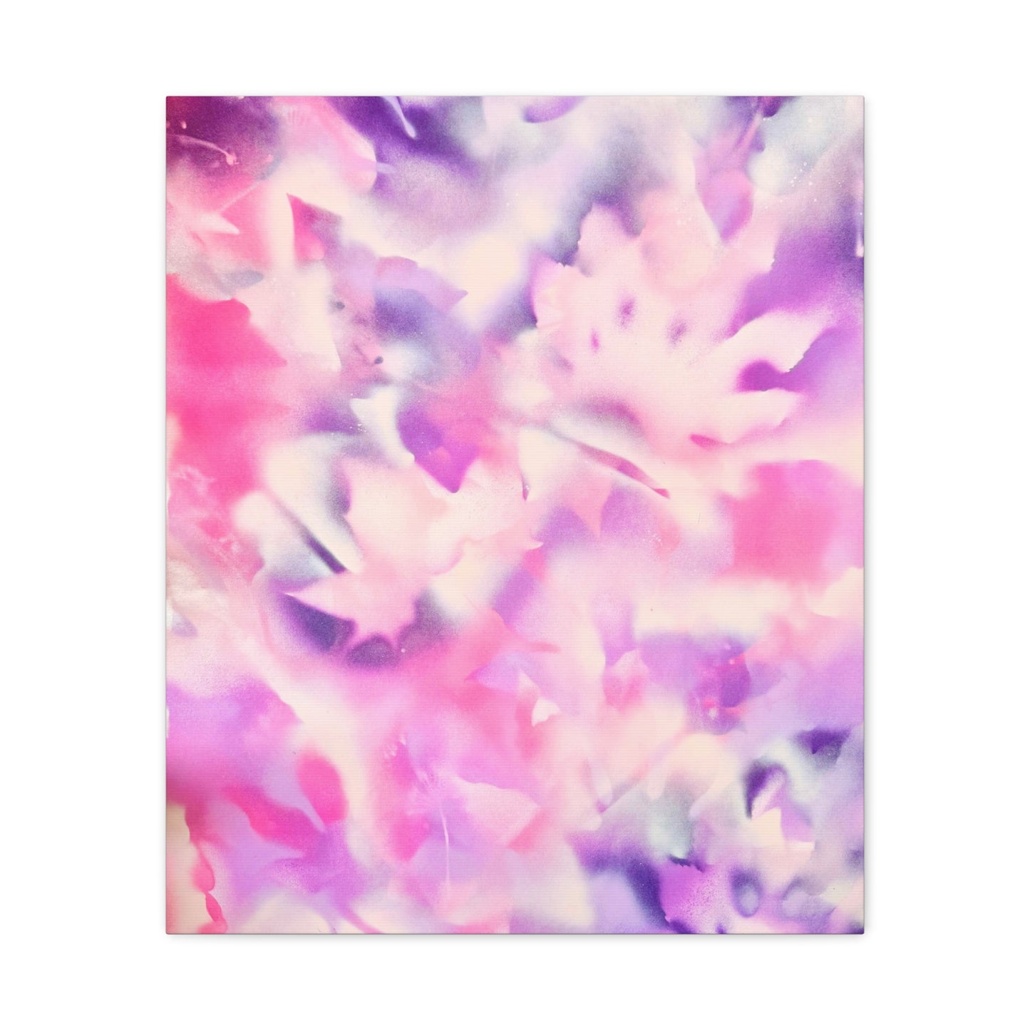 Heavenly Botanical pink sand purple pray paint print canvas by Valentina Theodora