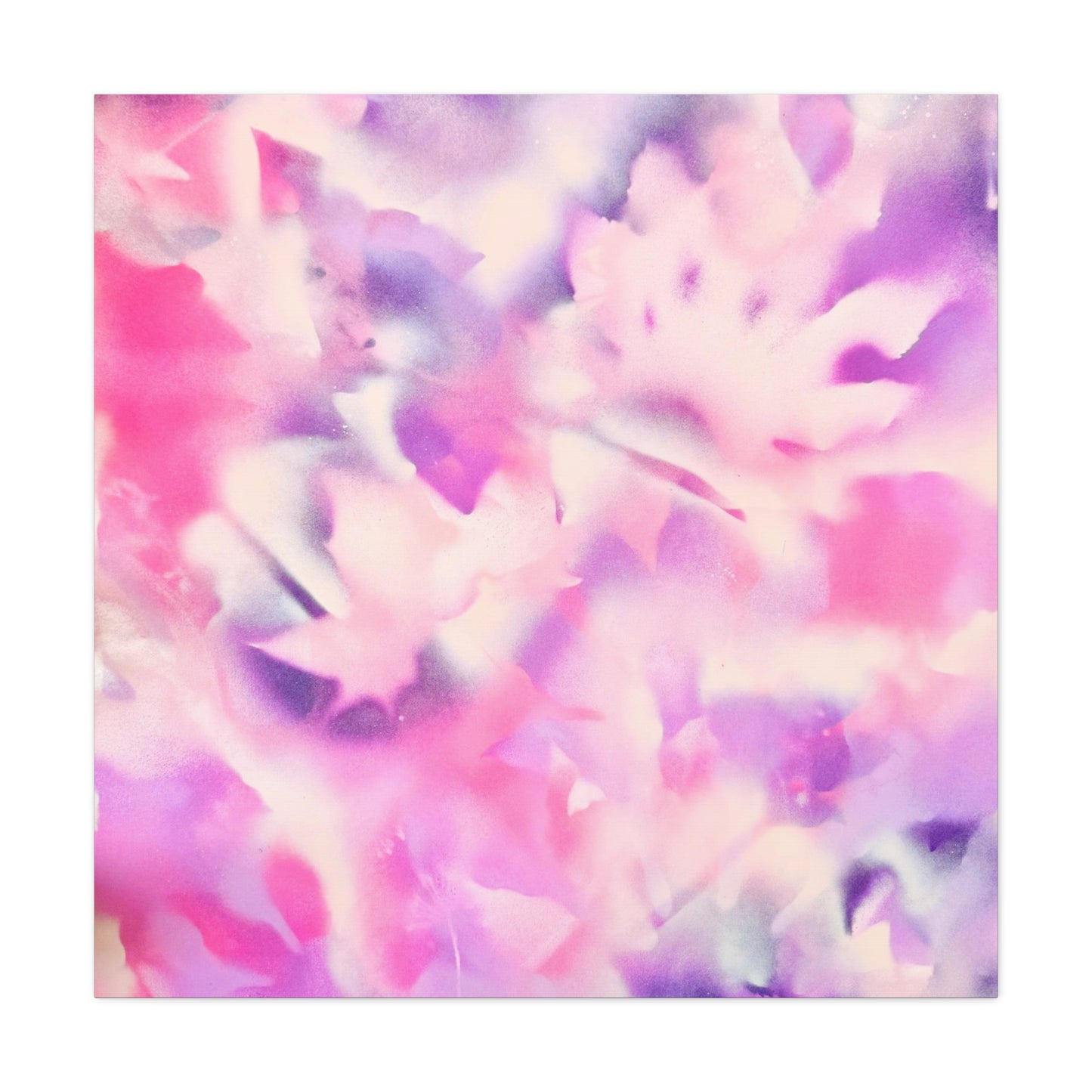 Heavenly Botanical pink sand purple pray paint print canvas by Valentina Theodora