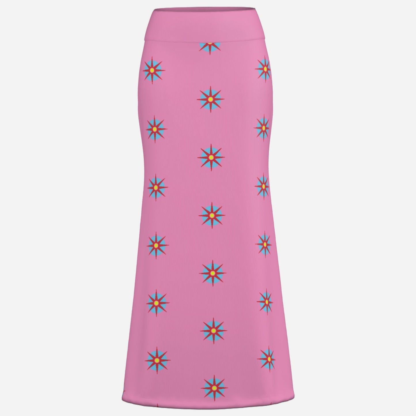 designer Valentina Theodora maxi flare skirt bubblegum pink bold delicious long celestial ultra cool statement piece