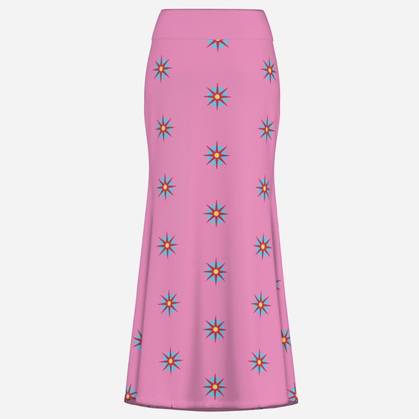 designer Valentina Theodora maxi flare skirt bubblegum pink bold delicious long celestial ultra cool statement piece