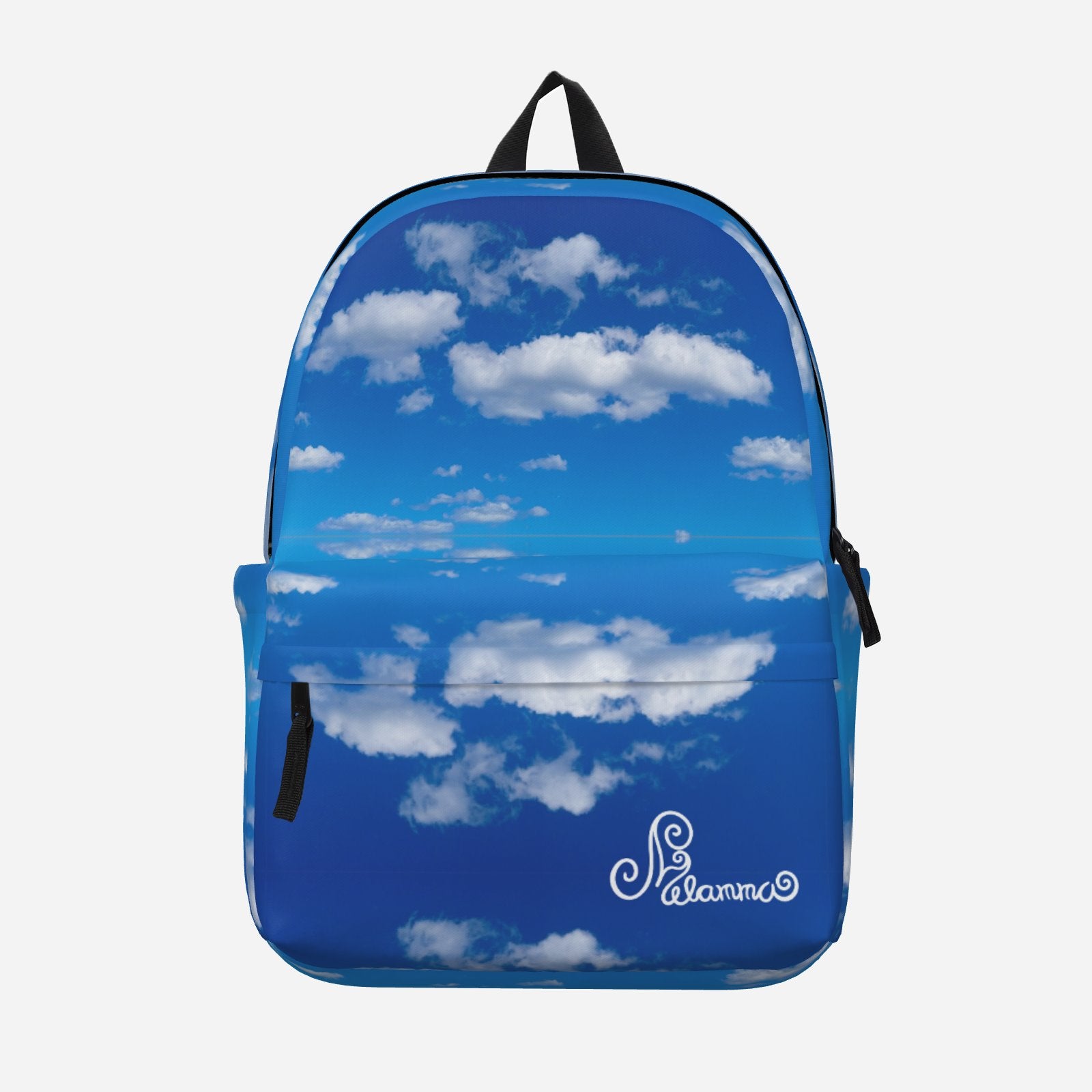 Cloud print backpack by Melammu real clouds bluesky thinking