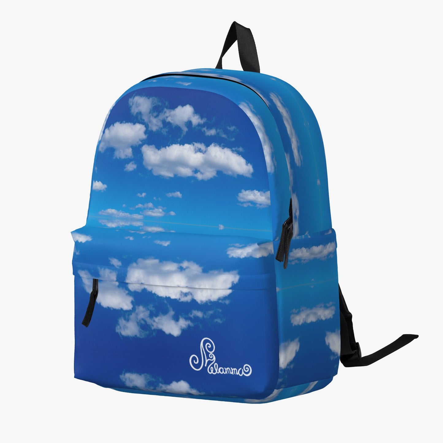 Cloud print backpack by Melammu real clouds bluesky thinking