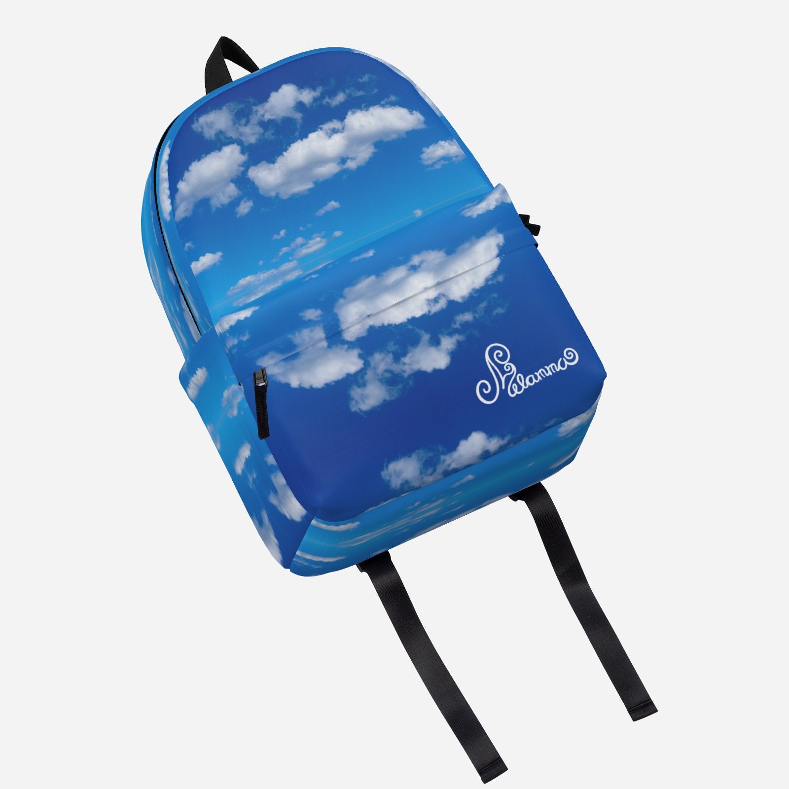 Cloud print backpack by Melammu real clouds bluesky thinking