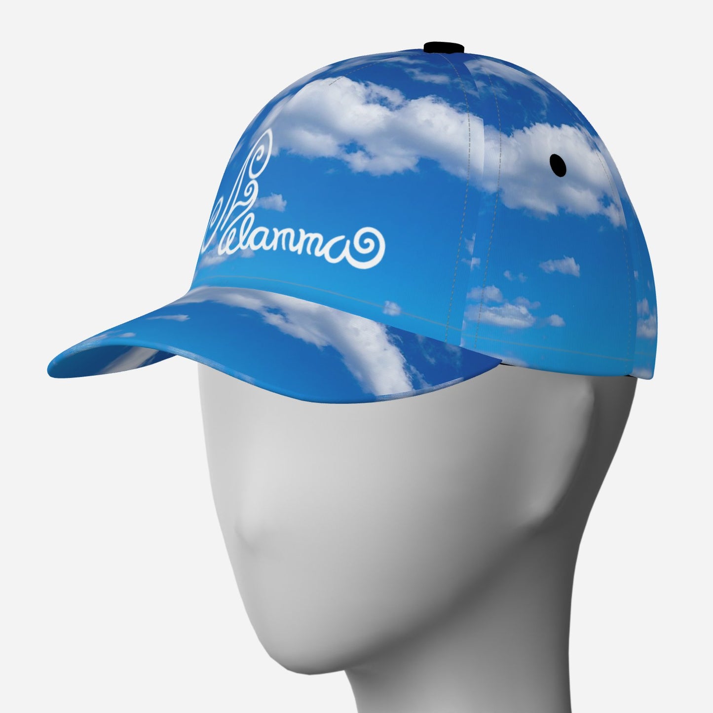 Melammu head in the clouds cloud print baseball cap bluesky thinking