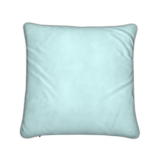 Melammu violet and dark blue botanical print cushions