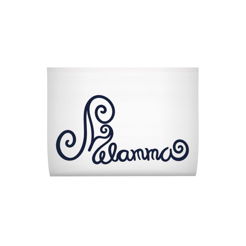 Melammu blue and violet botanical rectangular cushion with white pipin