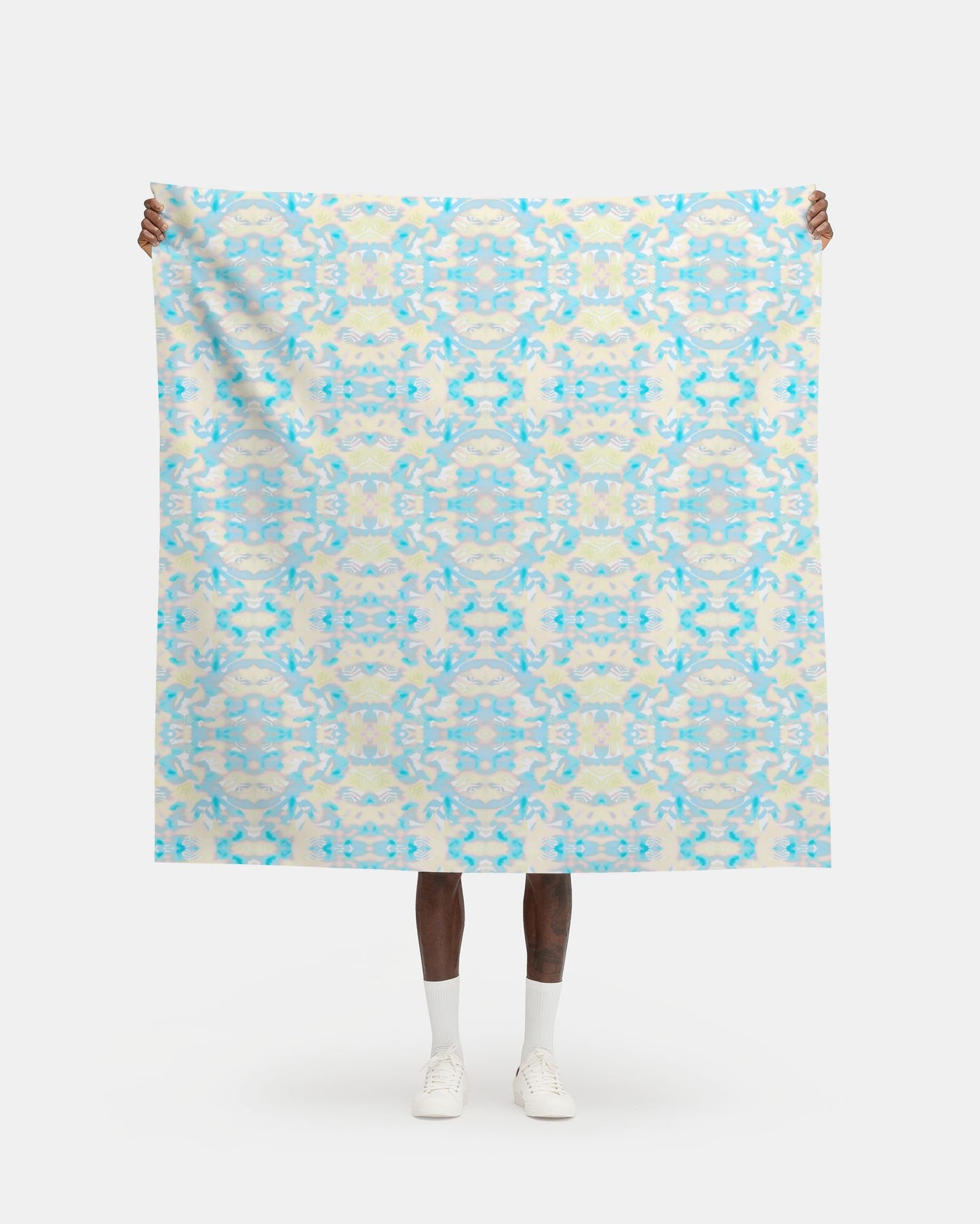 Melammu botanical fabric 01 yellow cyan pink