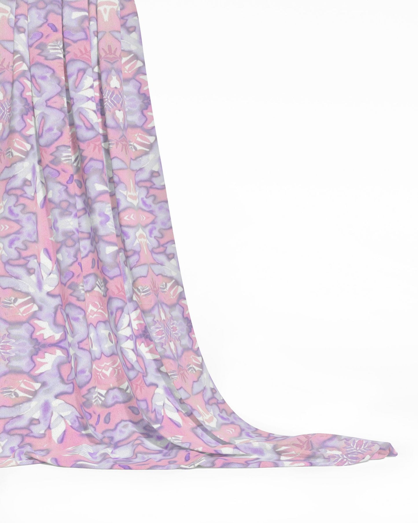 03 Melammu botanical purple and pink ethereal geometric print