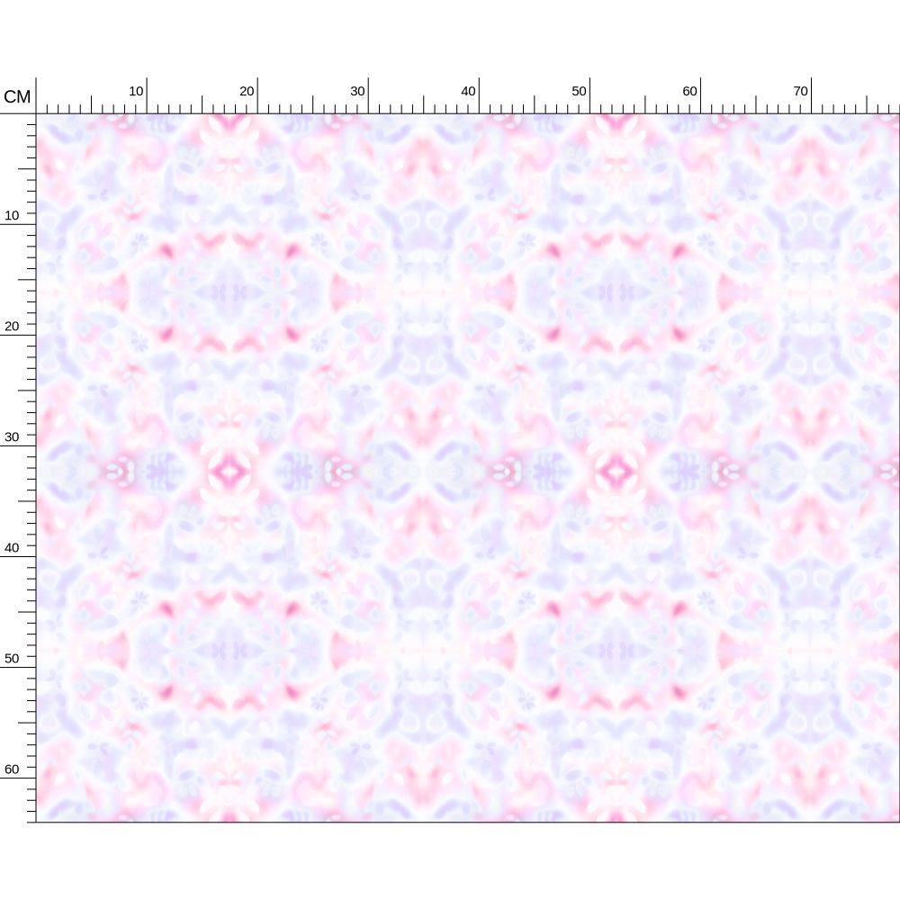 08 Melammu geometric botanical purple and pink fabric