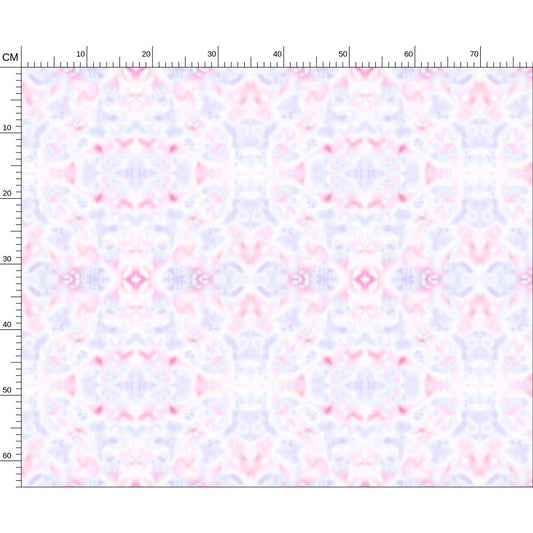 08 Melammu geometric botanical purple and pink fabric