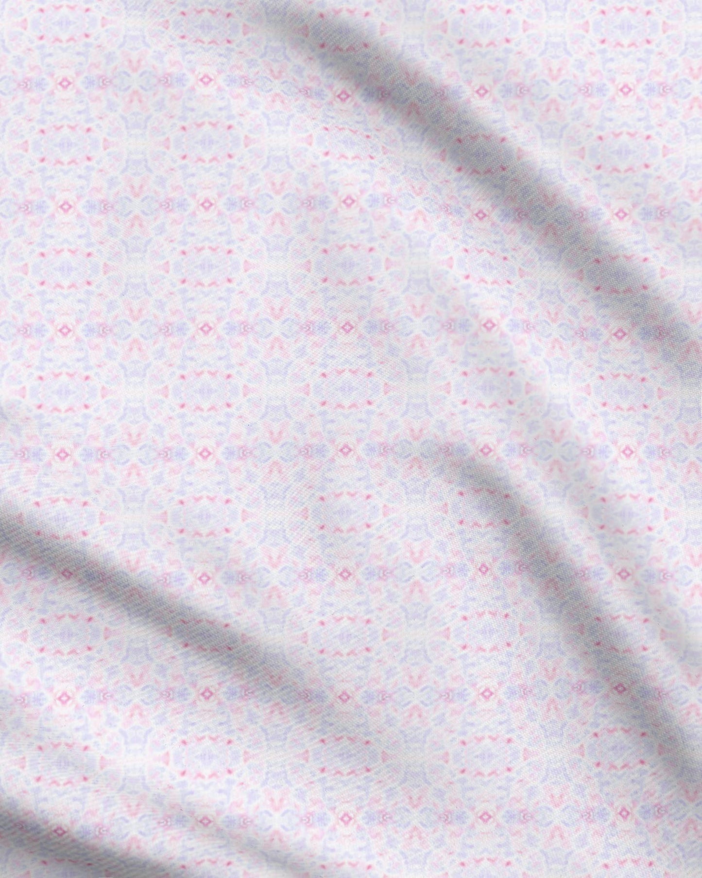 08 Melammu geometric botanical purple and pink fabric