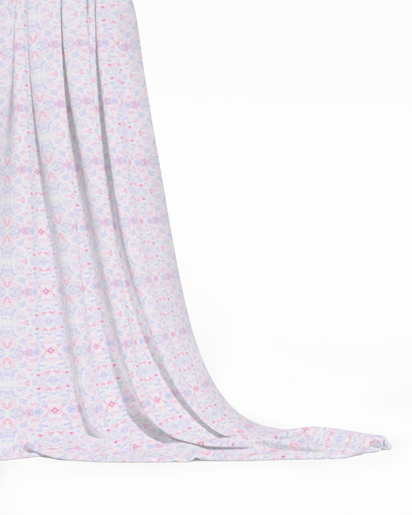08 Melammu geometric botanical purple and pink fabric
