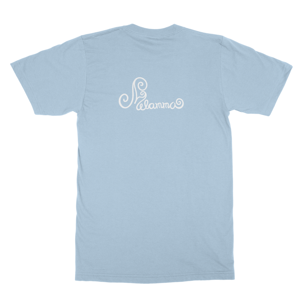 Melammu Blue Chrome Rose T-Shirt Dress