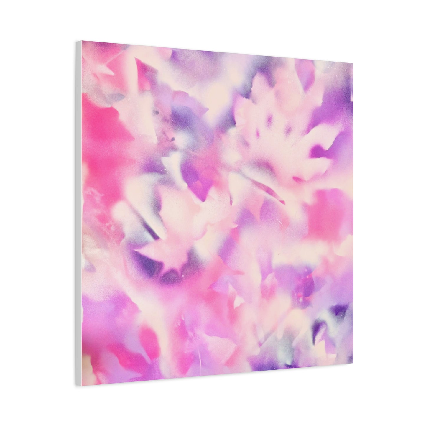 Heavenly Botanical — Pink & Purple Spray Paint Canvas Print | by Valentina Theodora