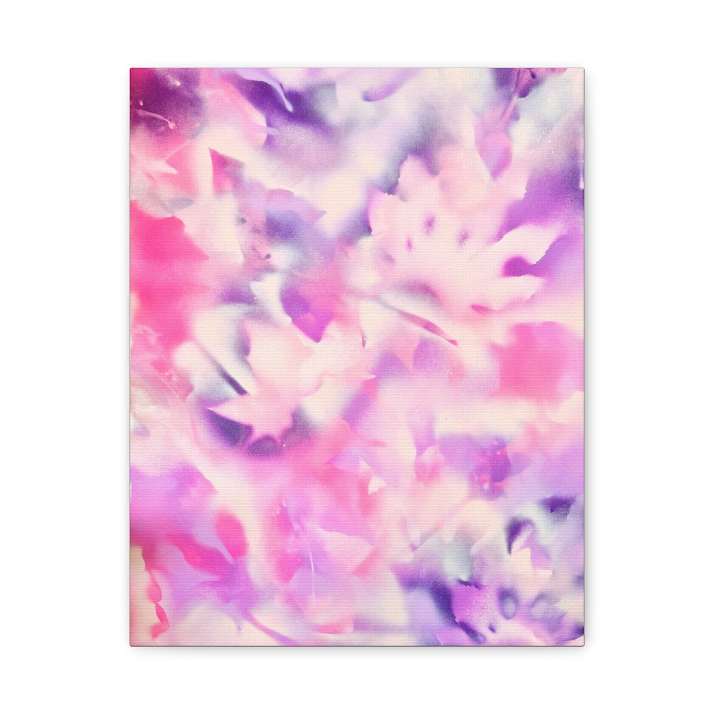Heavenly Botanical pink sand purple pray paint print canvas by Valentina Theodora