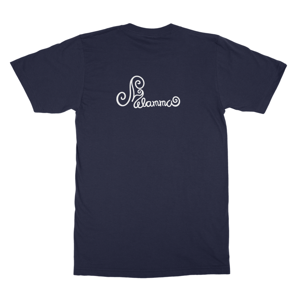 Melammu Blue Chrome Rose T-Shirt Dress