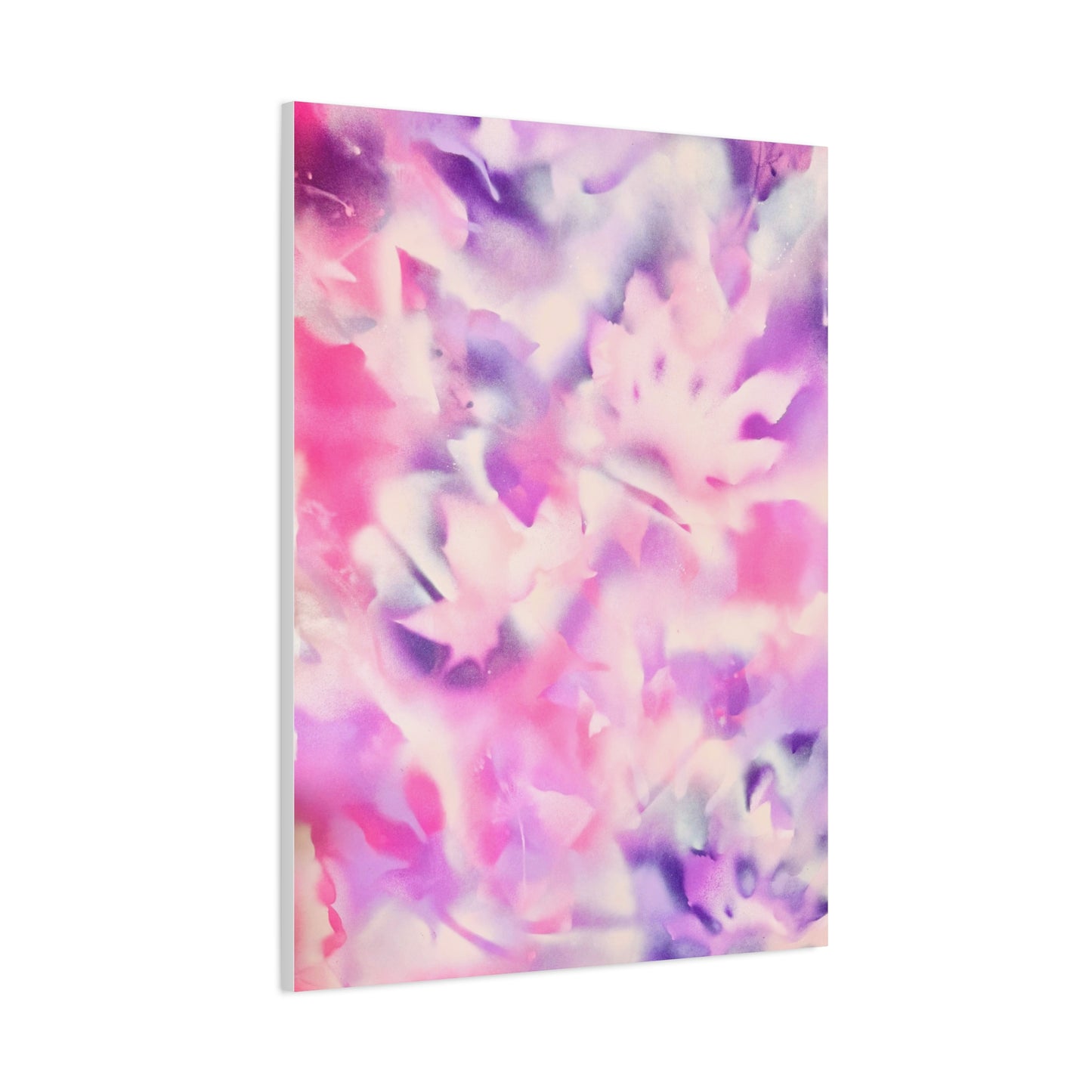 Heavenly Botanical — Pink & Purple Spray Paint Canvas Print | by Valentina Theodora