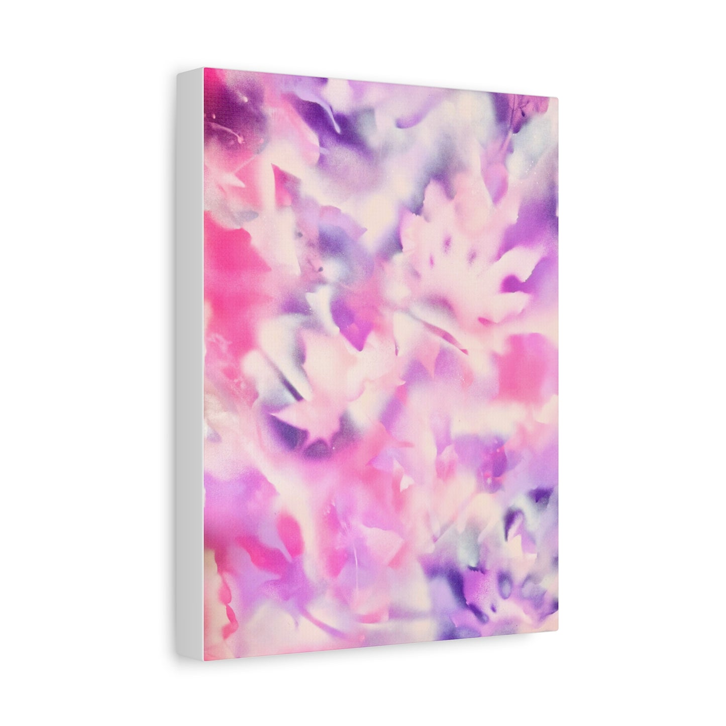 Heavenly Botanical pink sand purple pray paint print canvas by Valentina Theodora