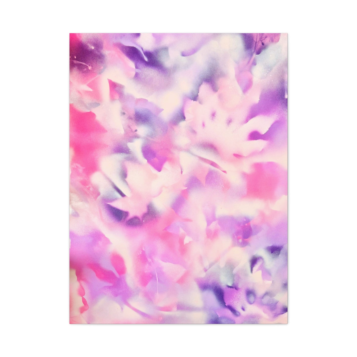 Heavenly Botanical pink sand purple pray paint print canvas by Valentina Theodora