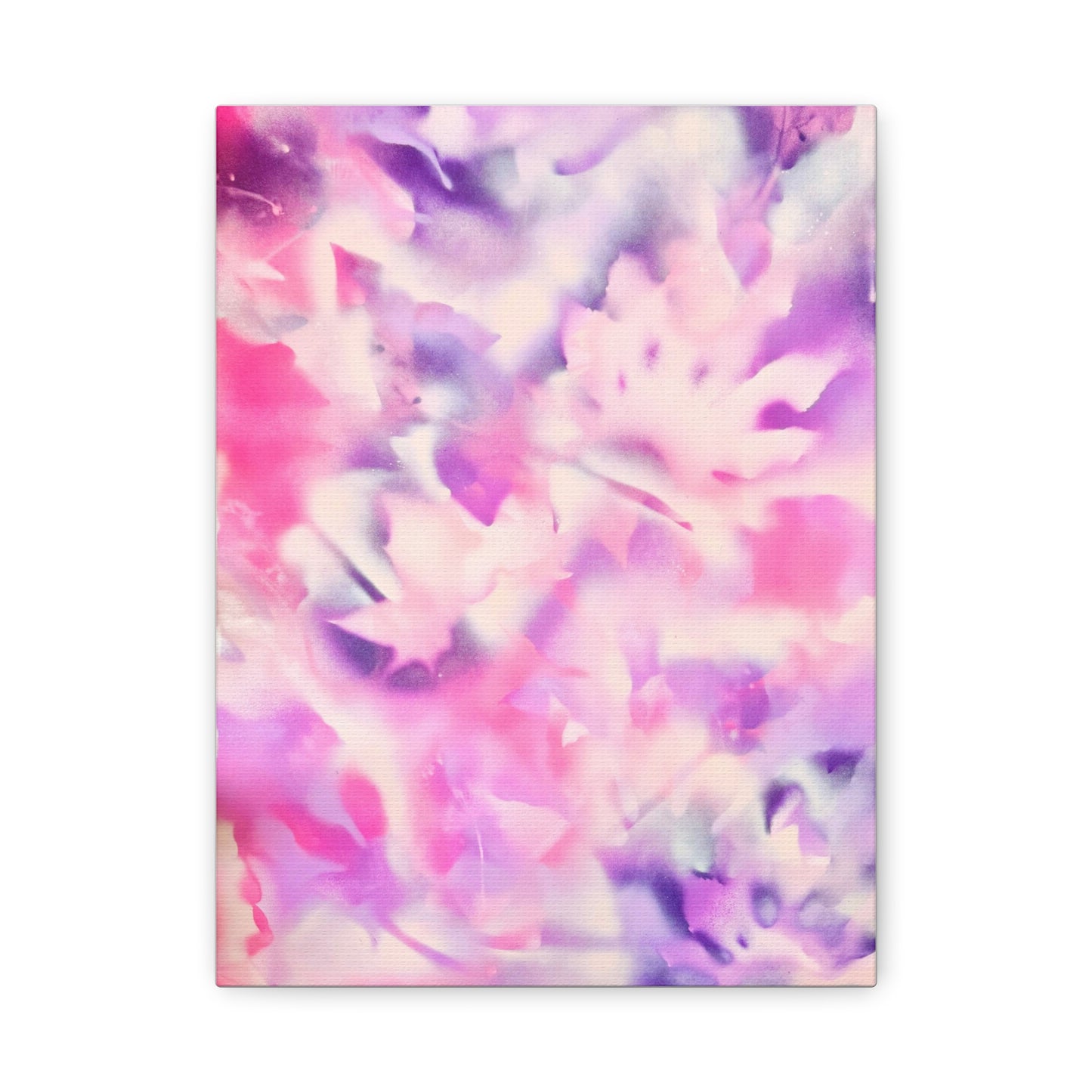 Heavenly Botanical pink sand purple pray paint print canvas by Valentina Theodora