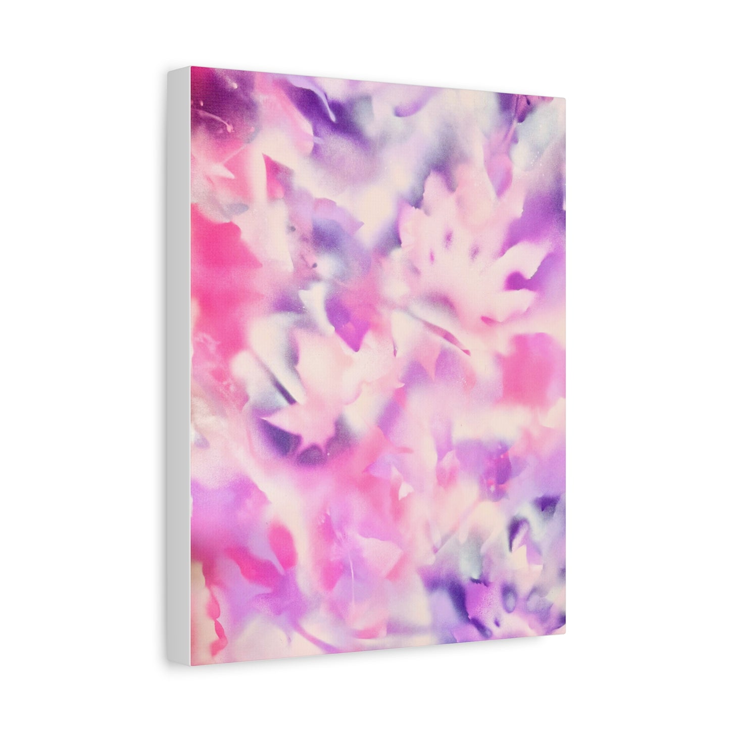Heavenly Botanical pink sand purple pray paint print canvas by Valentina Theodora