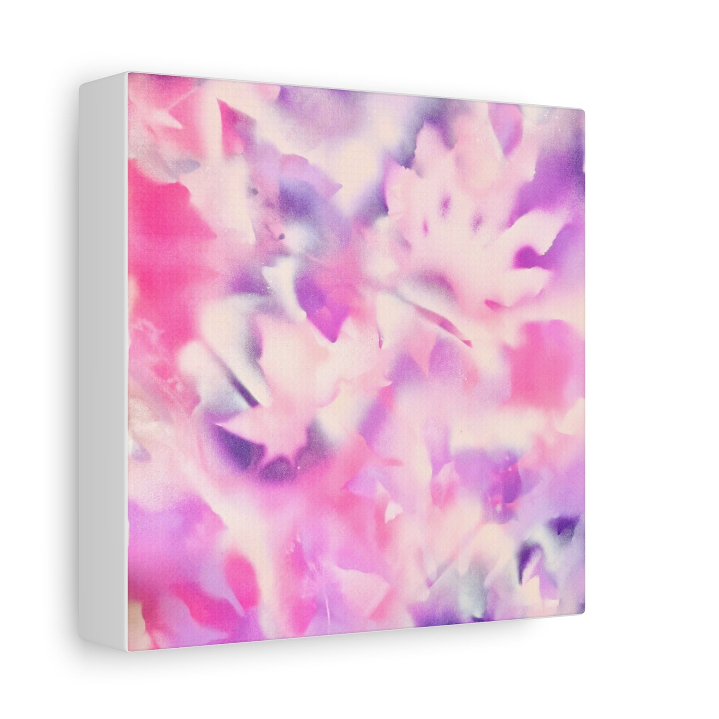 Heavenly Botanical — Pink & Purple Spray Paint Canvas Print | by Valentina Theodora