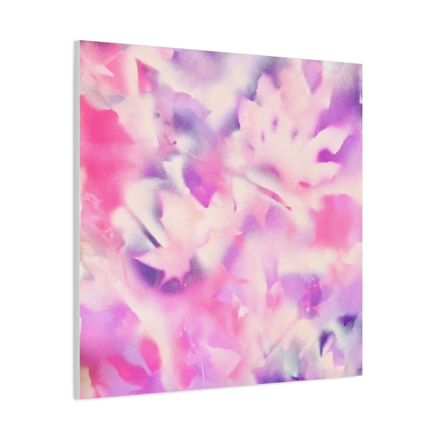 Heavenly Botanical — Pink & Purple Spray Paint Canvas Print | by Valentina Theodora