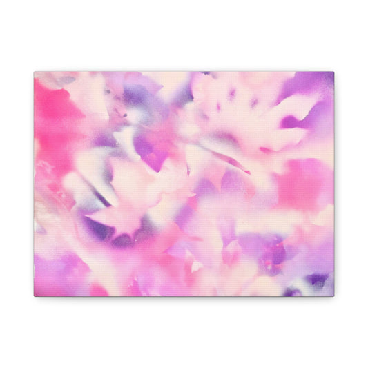 Heavenly Botanical pink sand purple pray paint print canvas by Valentina Theodora