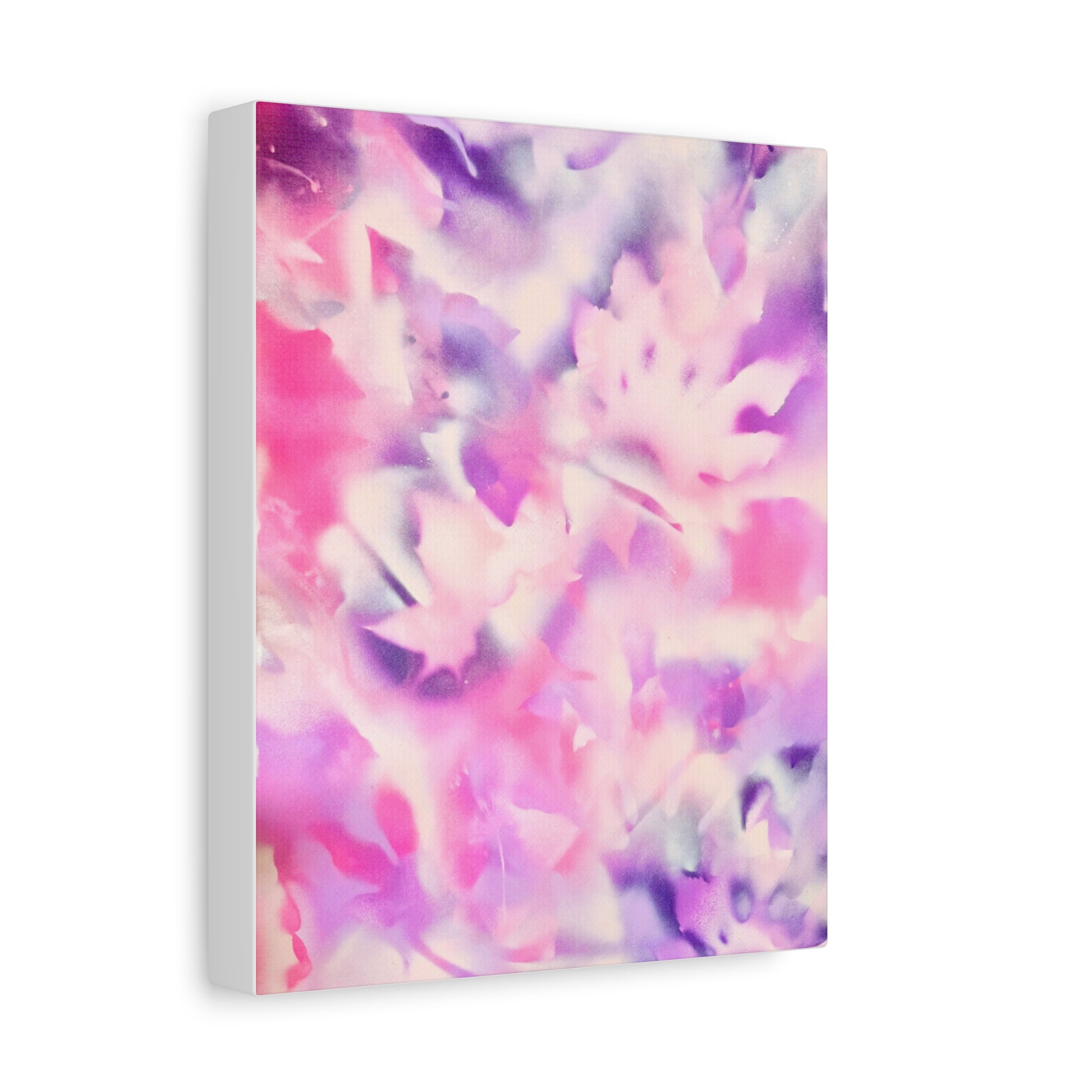 Heavenly Botanical pink sand purple pray paint print canvas by Valentina Theodora