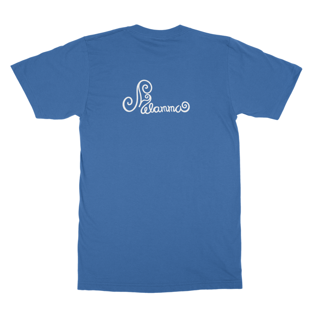 Melammu Blue Chrome Rose T-Shirt Dress